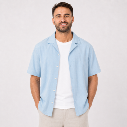 Men's Striped Short Sleeve Shirt