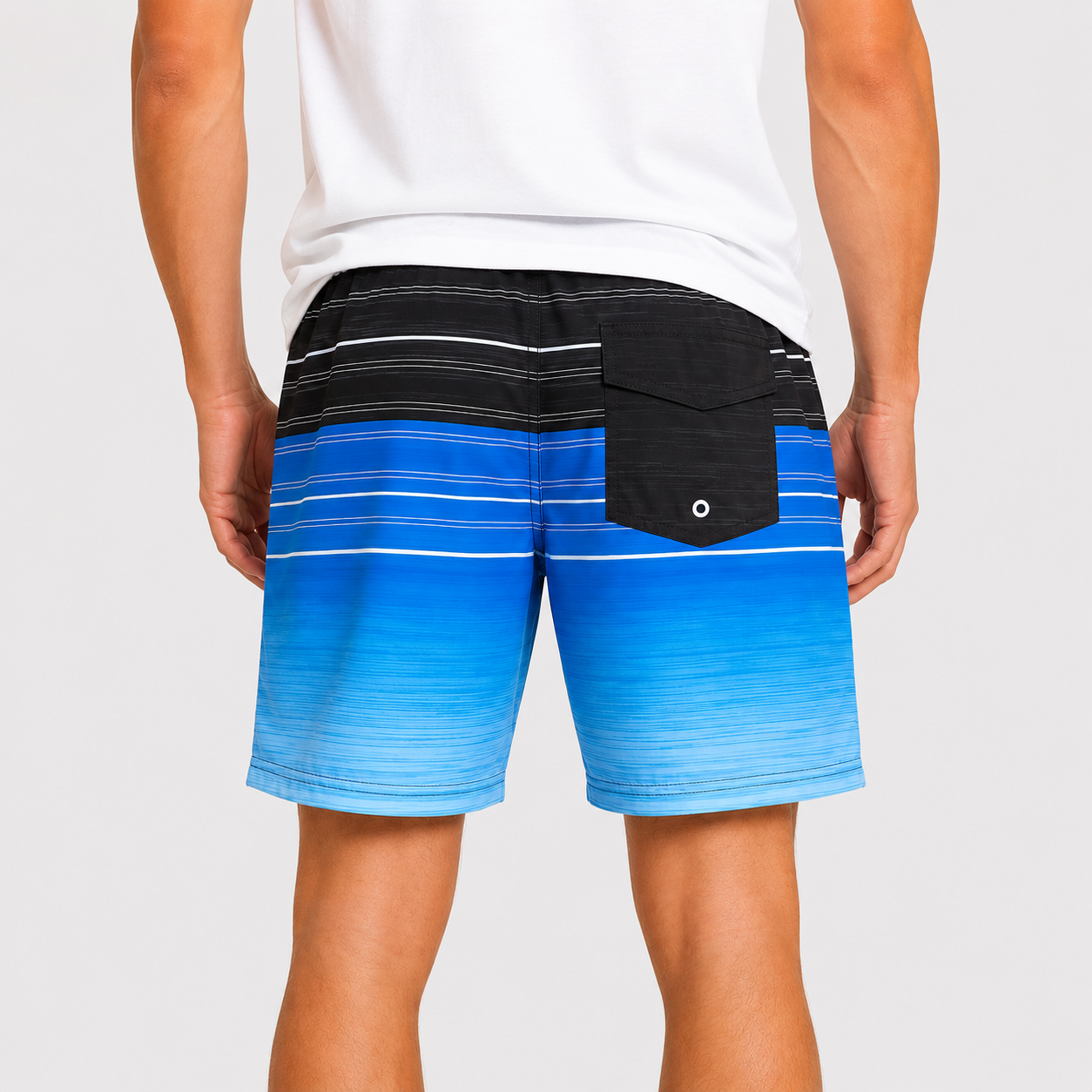 Men’s Striped Swim Shorts