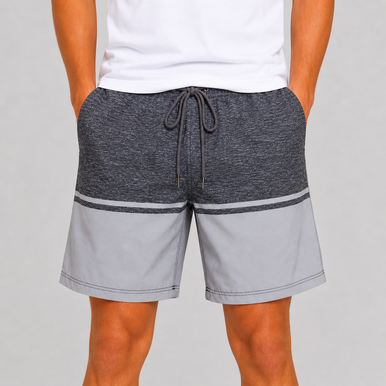 Men’s Striped Swim Shorts