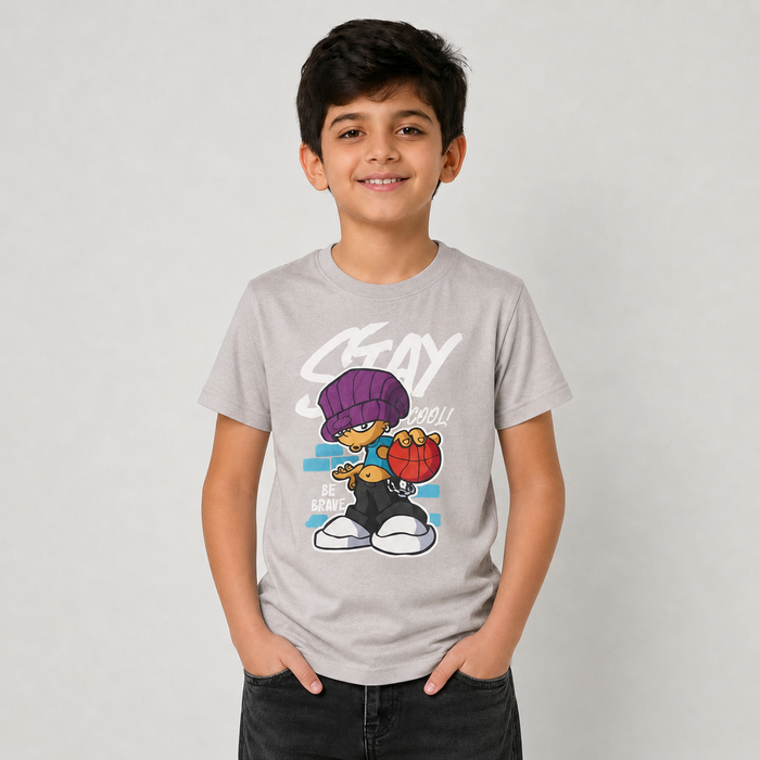 Boys Cotton Printed T-Shirt