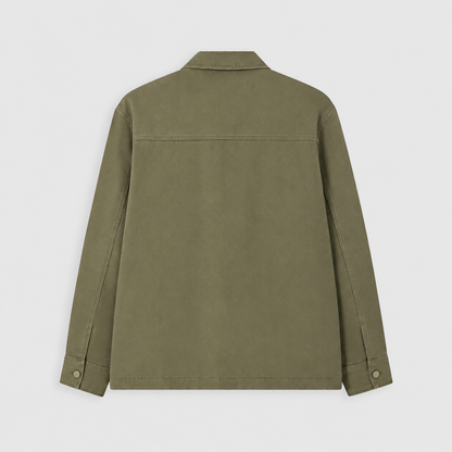 Men's Relaxed Fit Cotton Twill Zip-Up Jacket