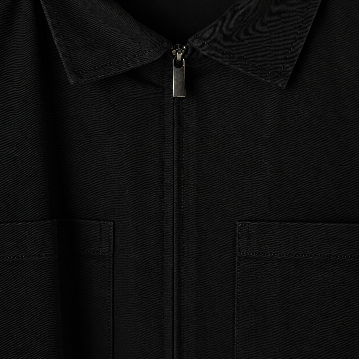 Men's Relaxed Fit Cotton Twill Zip-Up Jacket