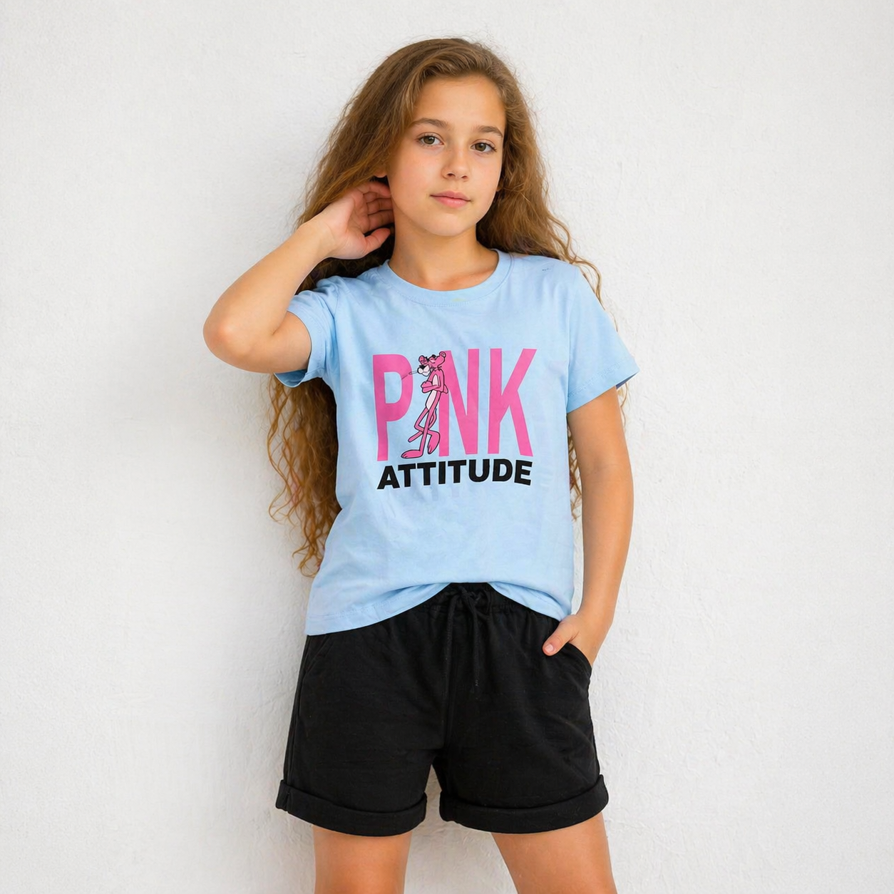 Girls Cotton Printed T-Shirt