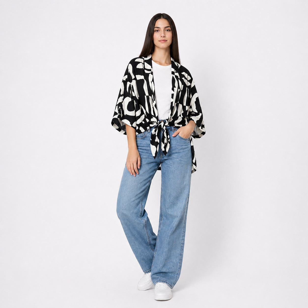 Women's Open Front Kimono Cardigan