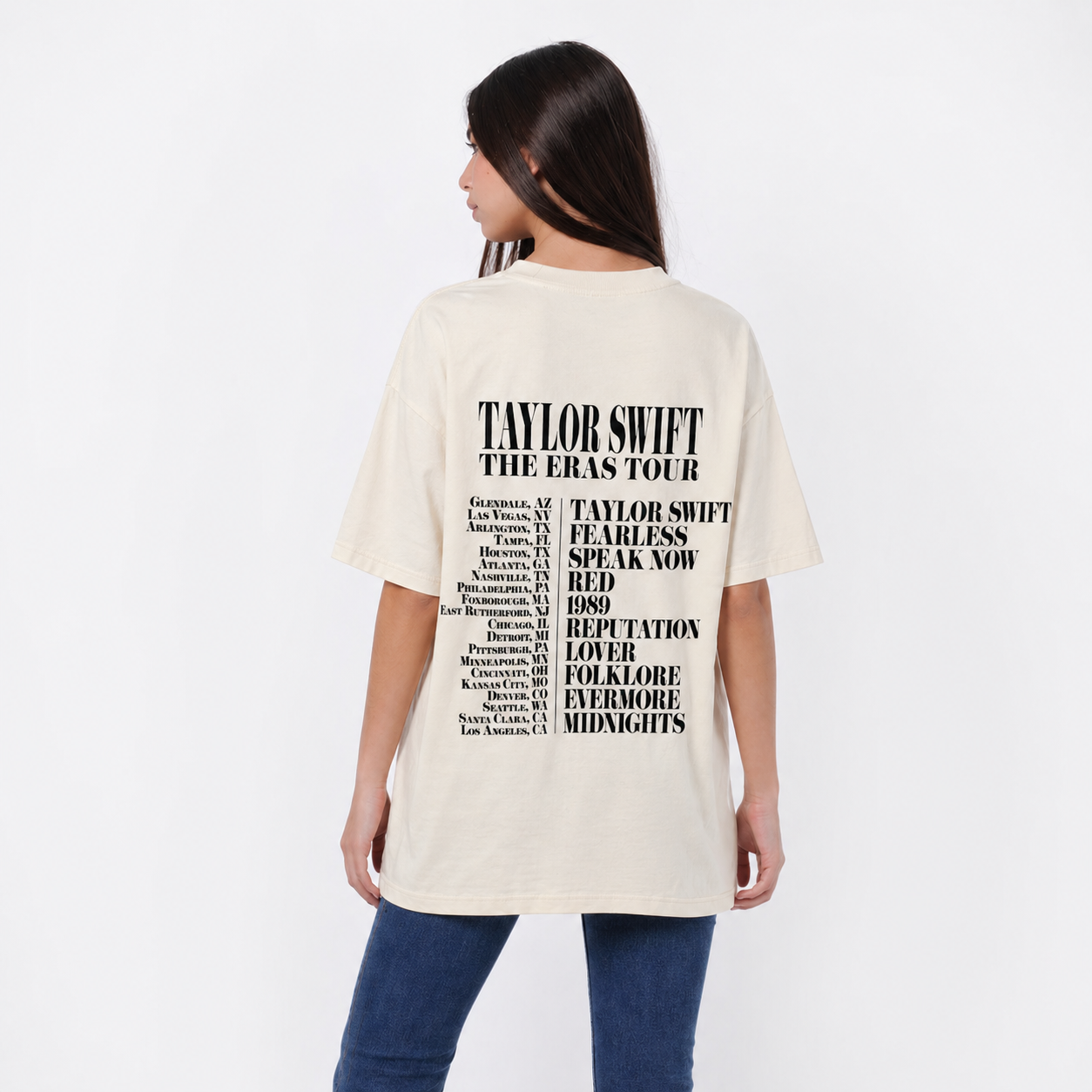 Women's Cotton Graphic T-Shirt Double Print