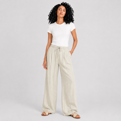 Women’s Wide Leg Textured Pants