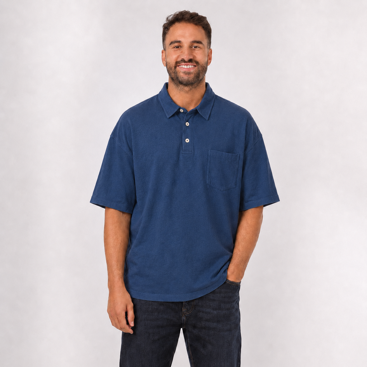 Men’s Cotton Polo Shirt with Pocket