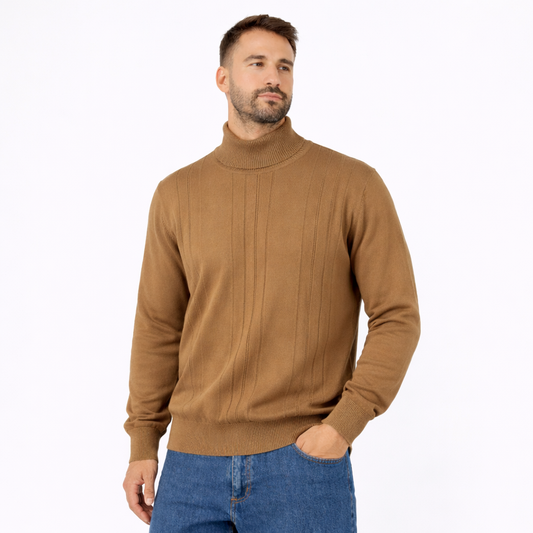 Men's Turtleneck Knit Sweater