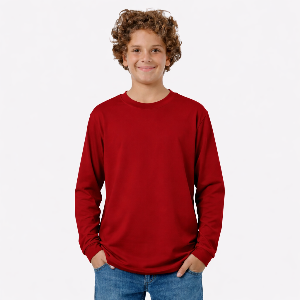 Boys Long Sleeve Cotton T-Shirt
