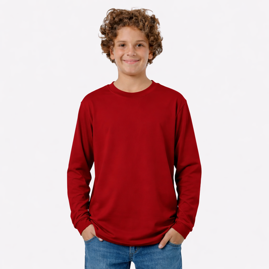 Boys Long Sleeve Cotton T-Shirt