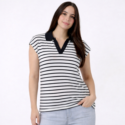 Women's Cotton Striped polo