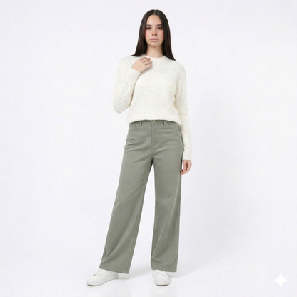 Women’s Wide Leg Twill Pants