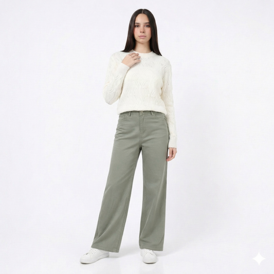 Women’s Wide Leg Twill Pants