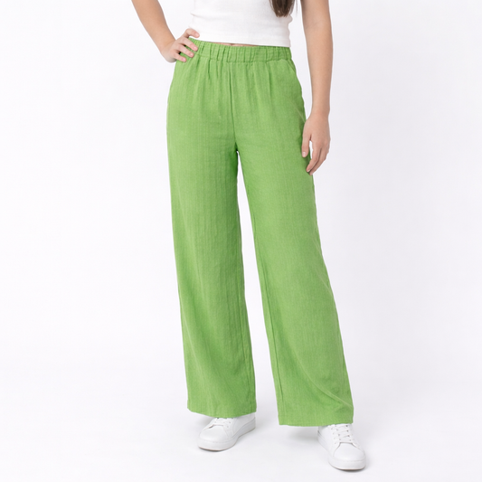 Women's Wide Leg Crinkle Pants