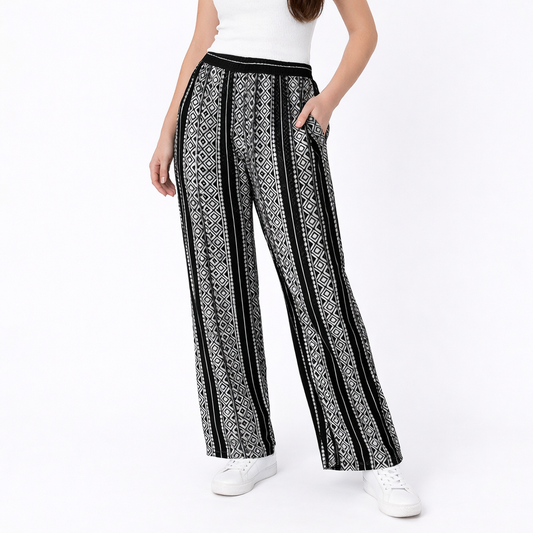 Women's Wide Leg printed Pants