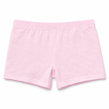Light pink cotton briefs with an elastic waistband, photographed flat against a white background.