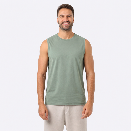 Men’s Sleeveless Basic T-Shirt