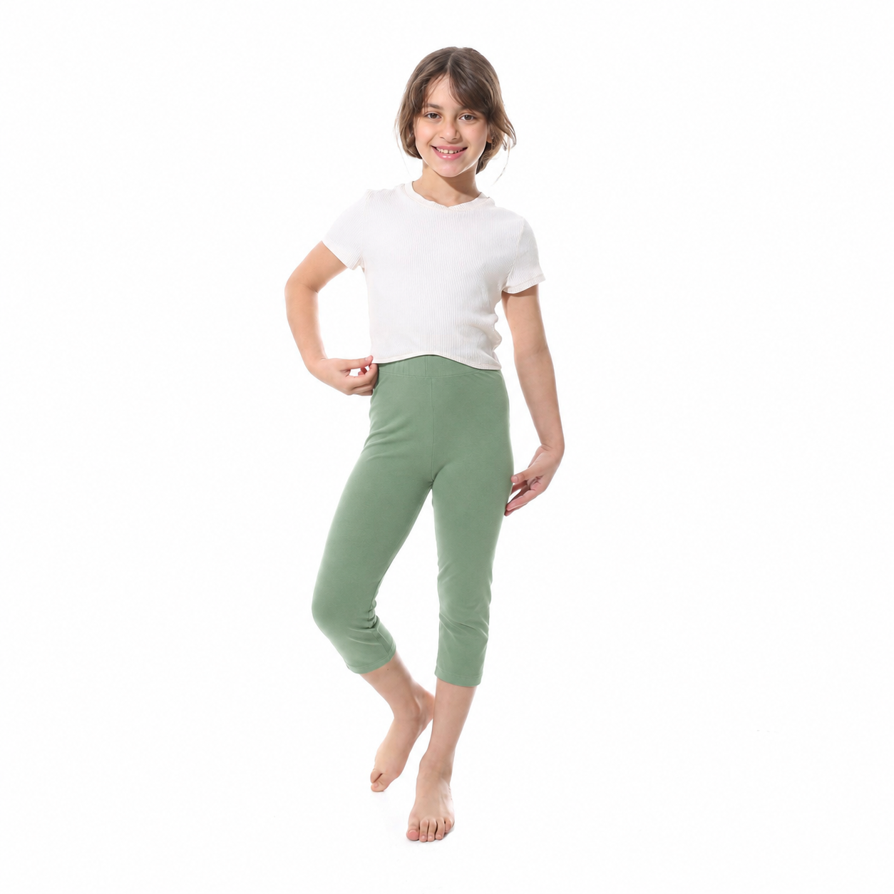 Girls Cotton Bermuda Shorts