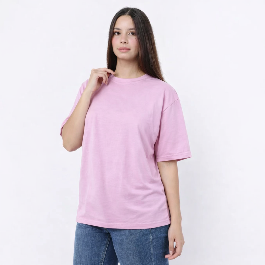 Women's Cotton Plain T-Shirt