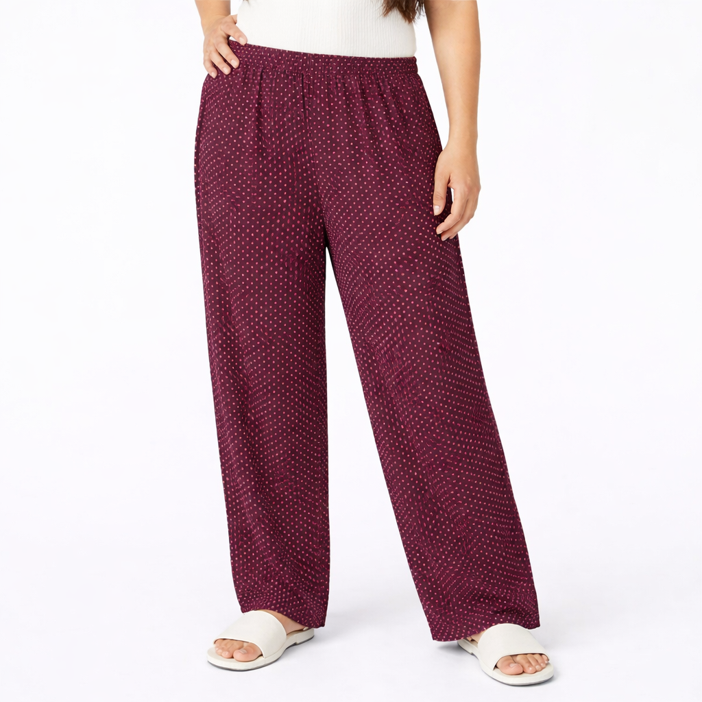 Women's Printed Polyester Pants