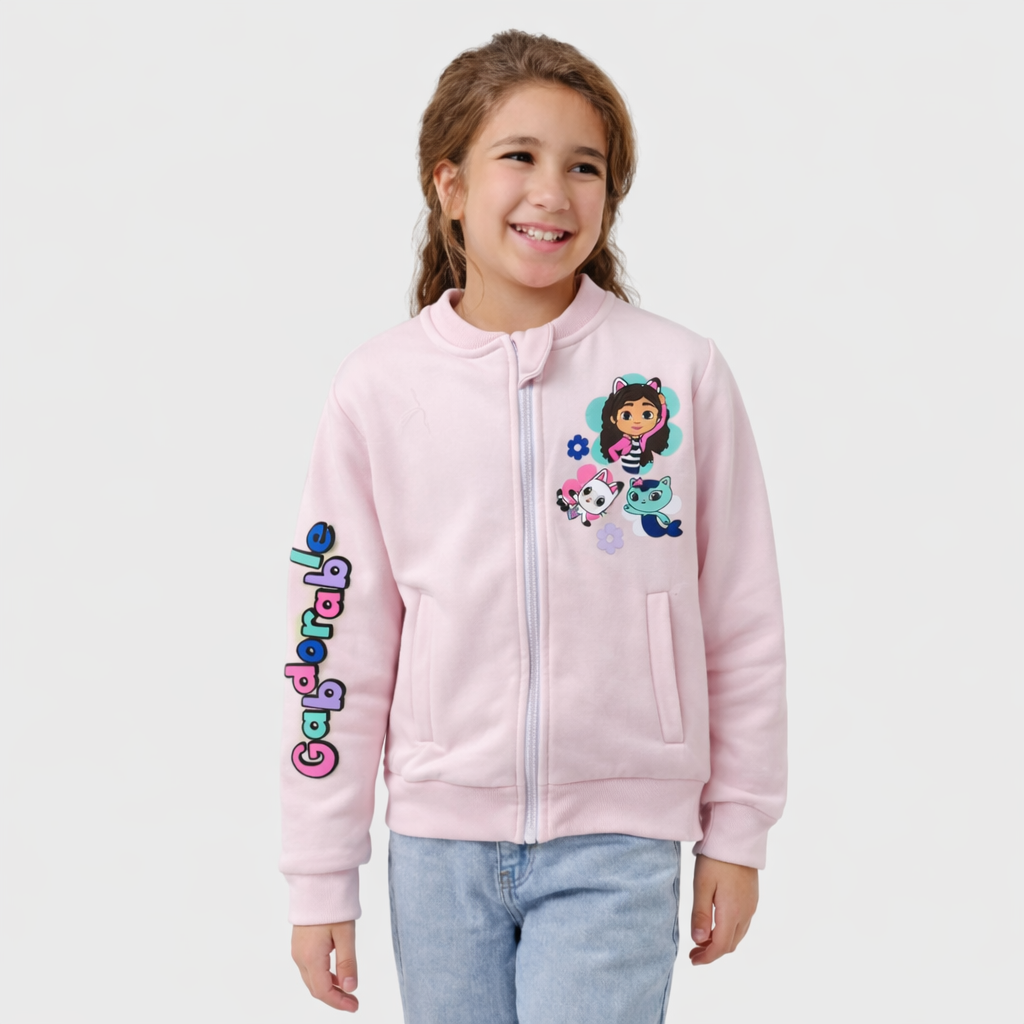 Girls Printed Cotton Jacket