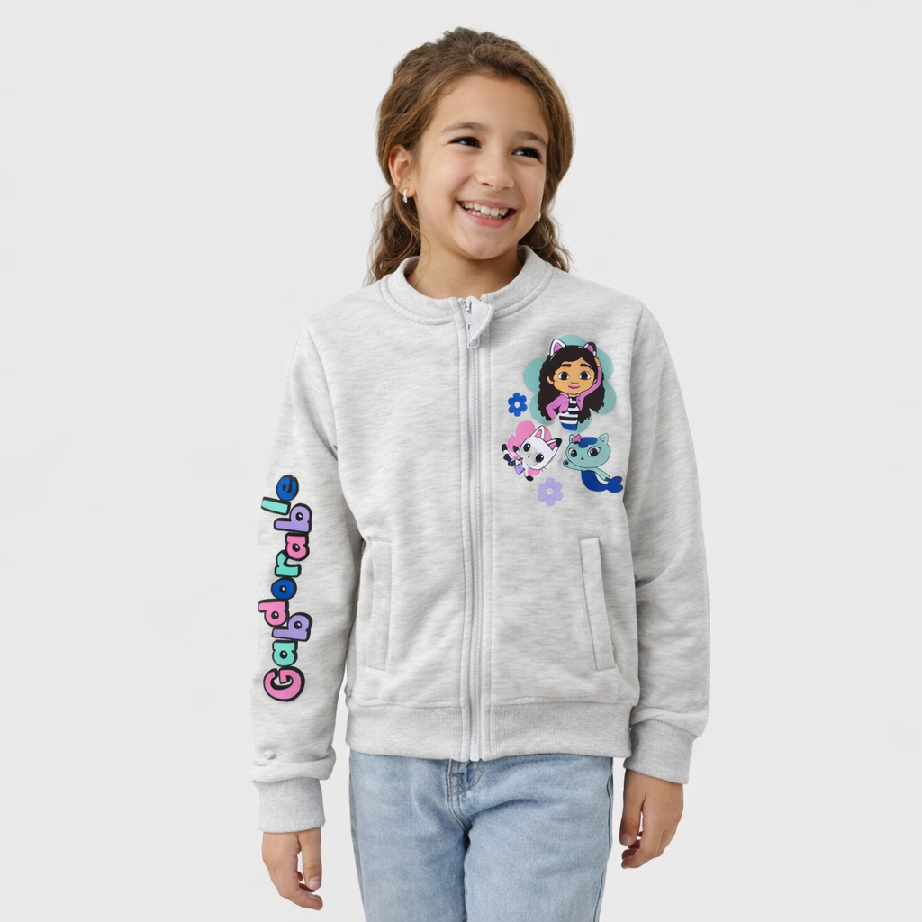 Girls Printed Cotton Jacket