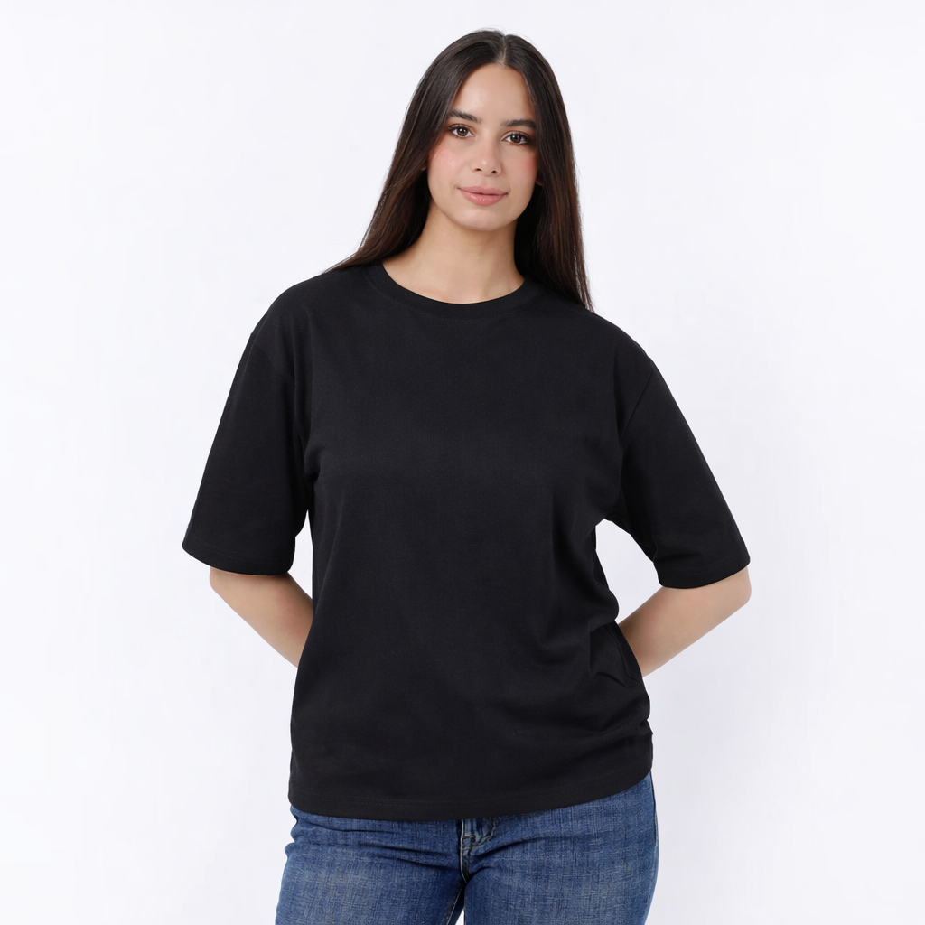Women's Cotton Plain T-Shirt