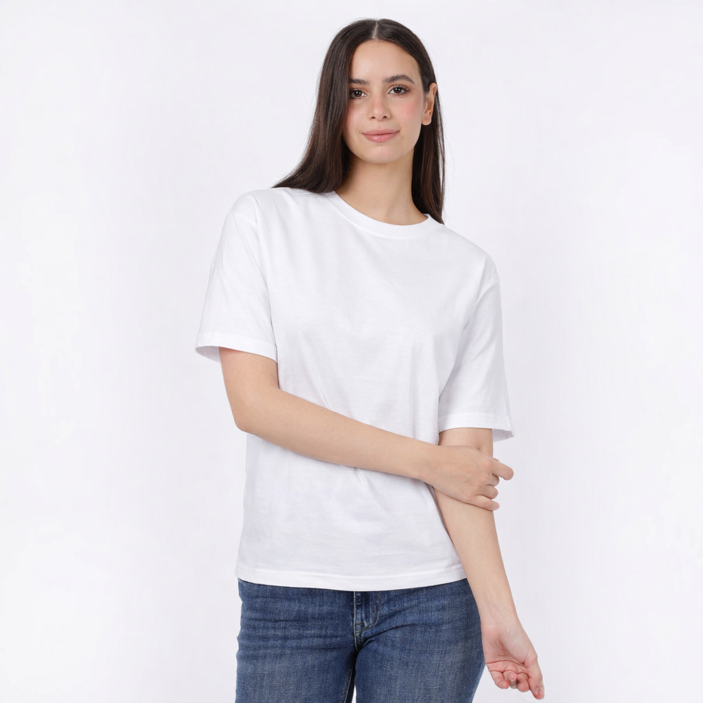 Women's Cotton Plain T-Shirt