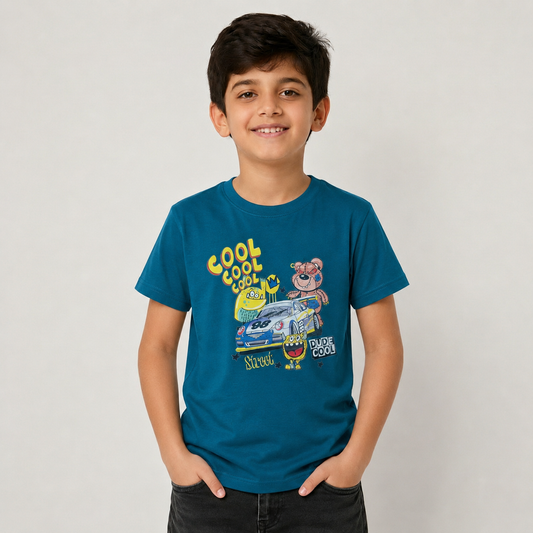 Boys Cotton Printed T-Shirt