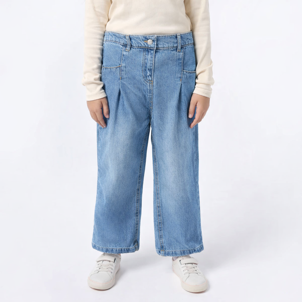 Girls Wide Leg Jeans