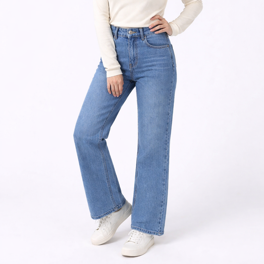 Girls Wide Leg Jeans