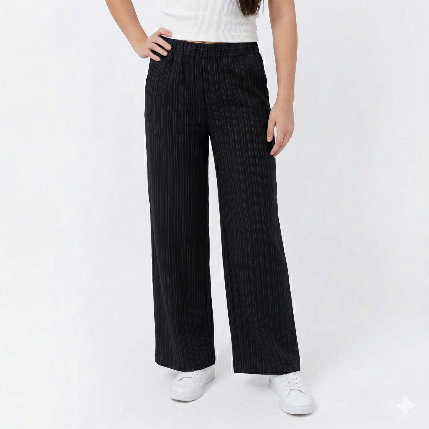 Women's Wide Leg Crinkle Pants