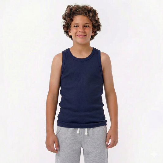 Boys Cotton Sleeveless Undershirt