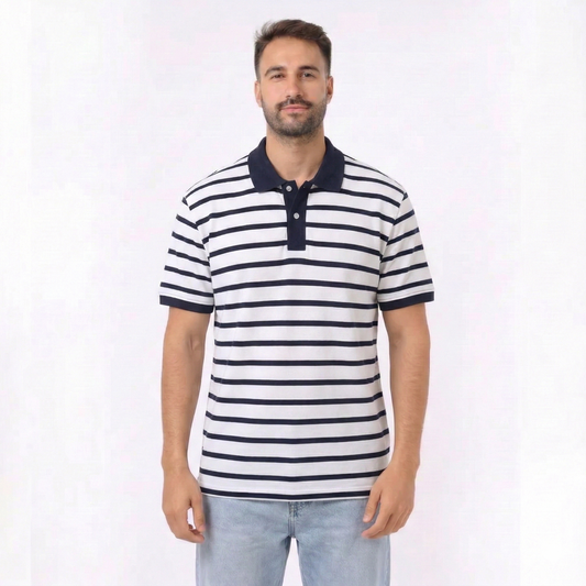 Men’s Striped Polo T-Shirt