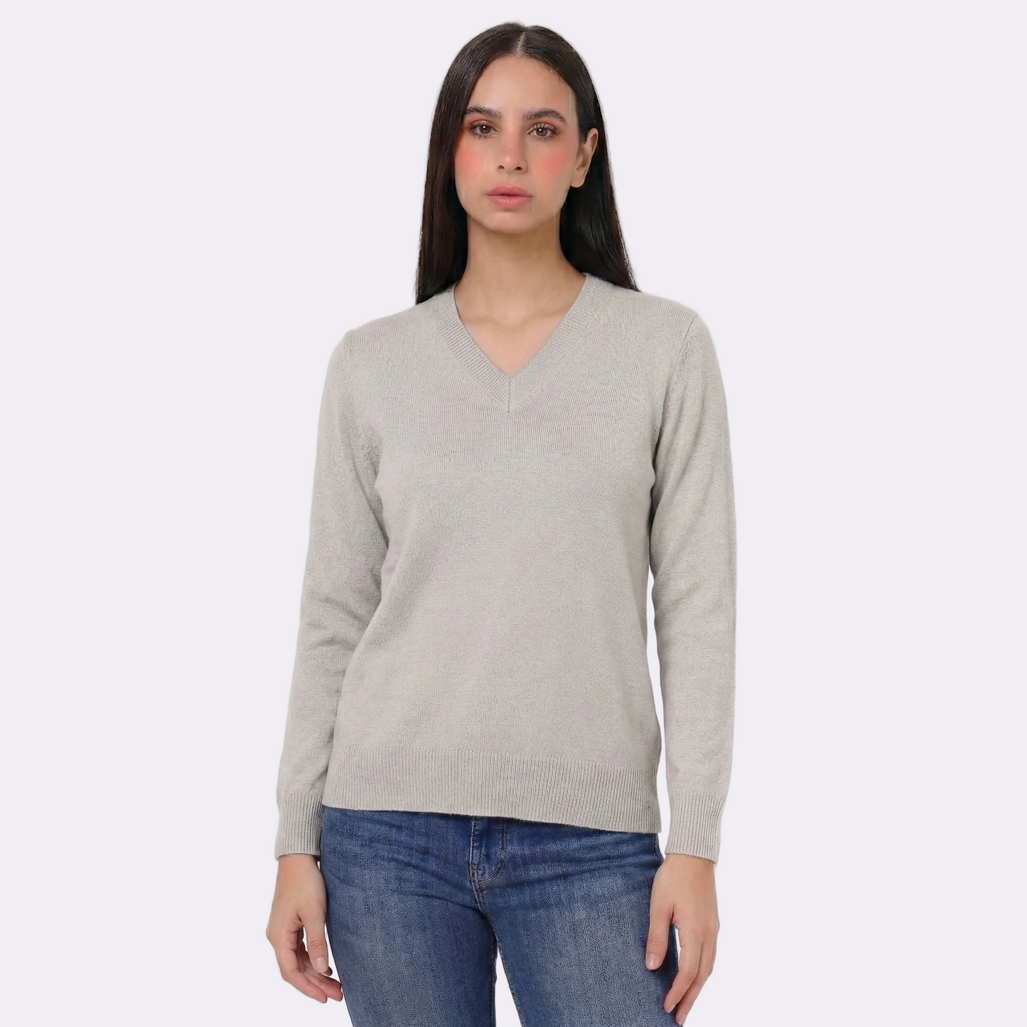 Women’s V-Neck Knitted Sweater
