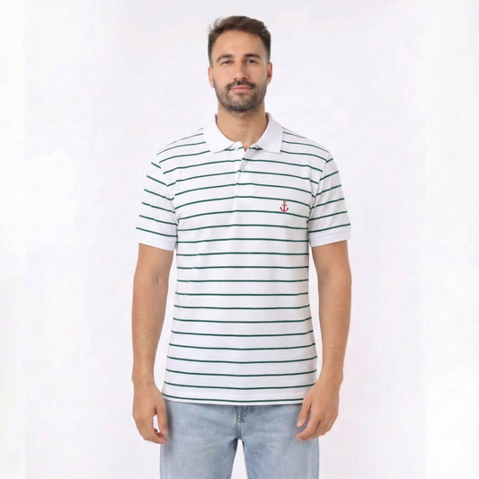 Men’s Striped Polo T-Shirt