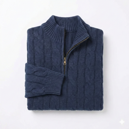 Men's Half Zip Knit Sweater