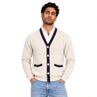 Men's Button Front Knit Jacket