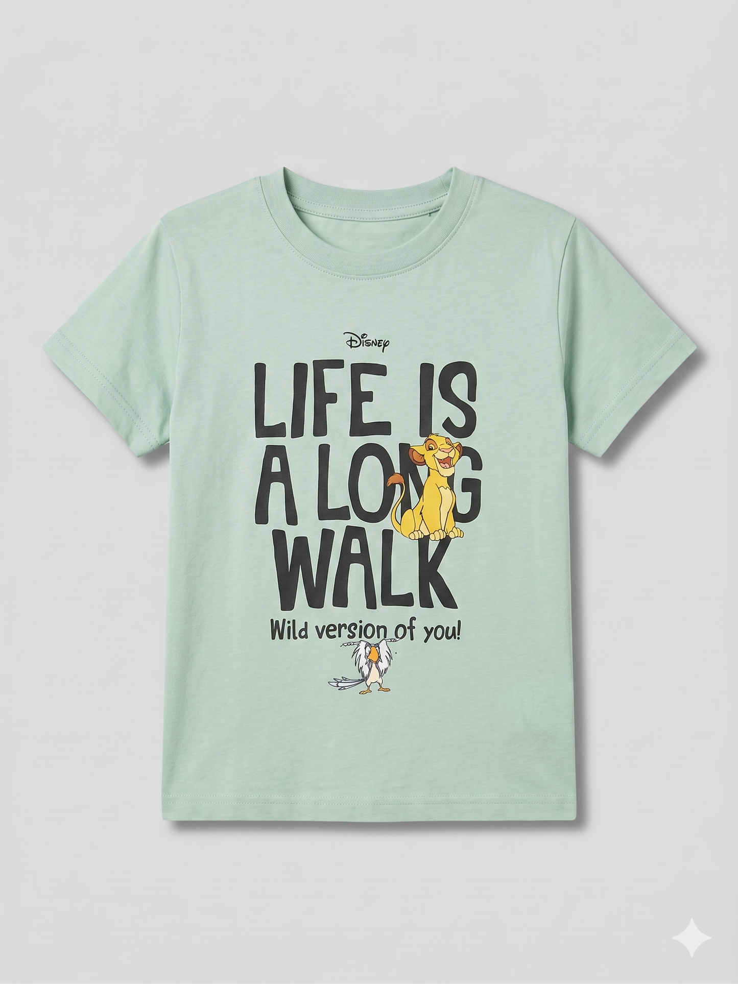 Light green t-shirt with Disney character graphic