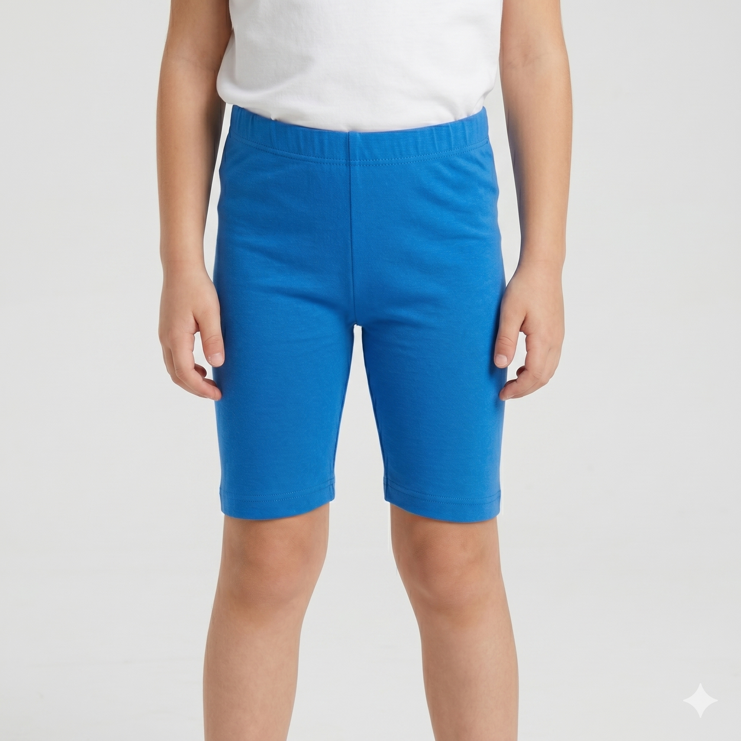 Girls Cotton Plain Shorts