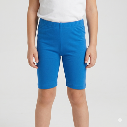 Girls Cotton Plain Shorts