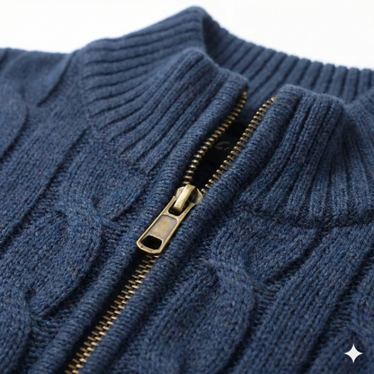 Men's Half Zip Knit Sweater