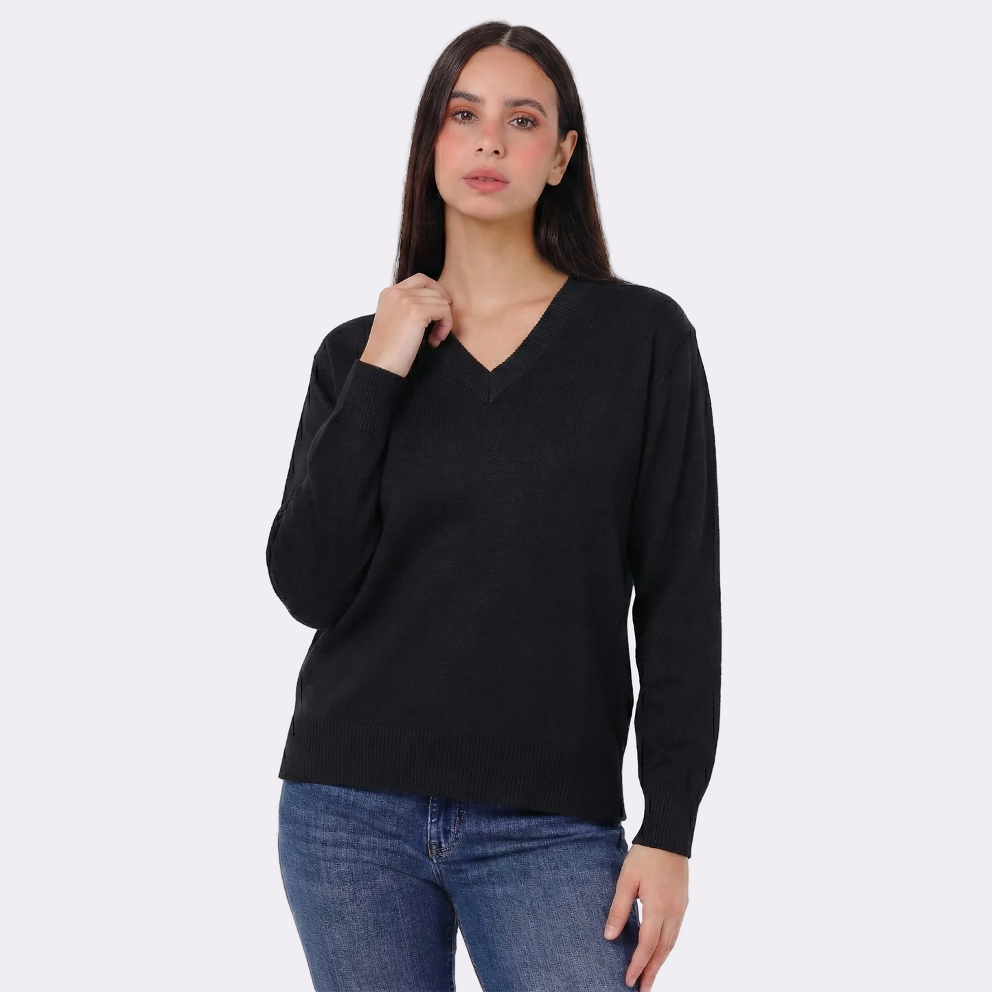 Women’s V-Neck Knitted Sweater