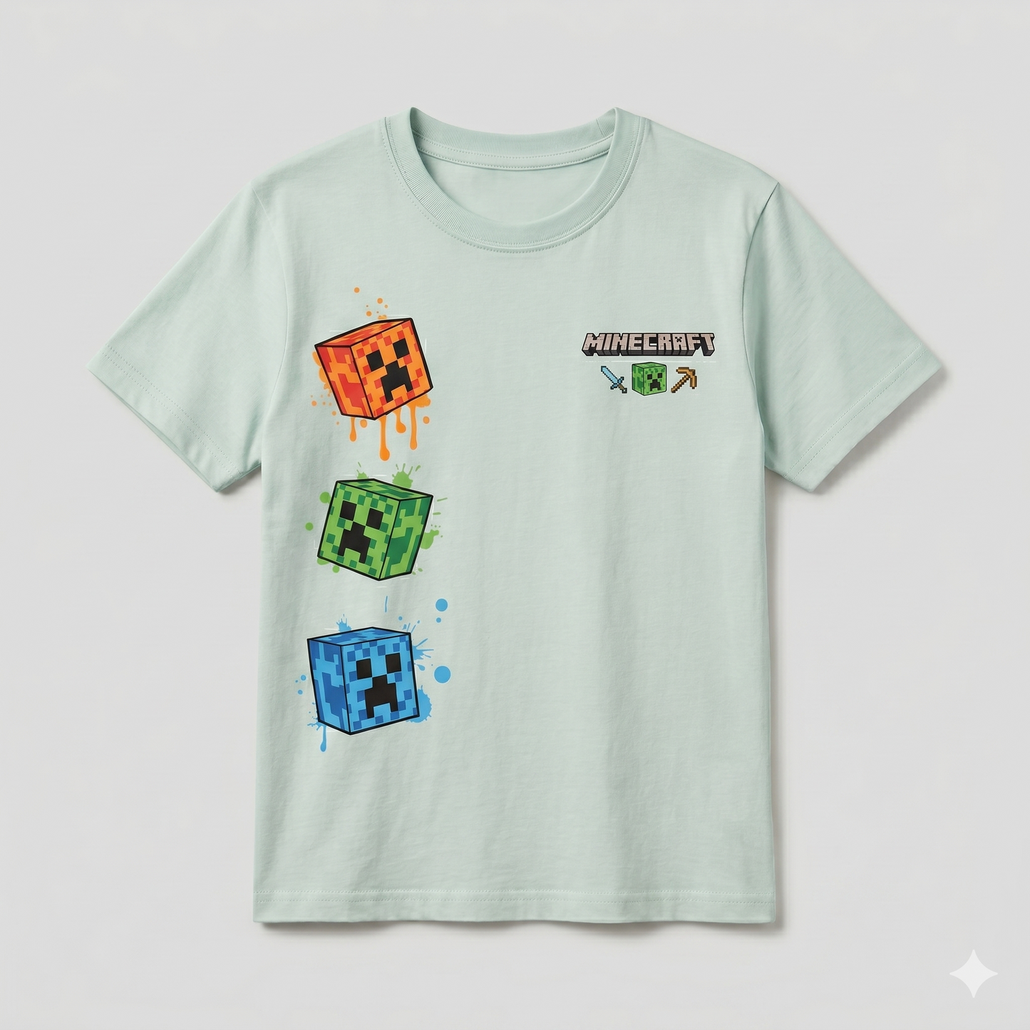 Boys cotton printed t-shirt with short sleeves and crew neck design