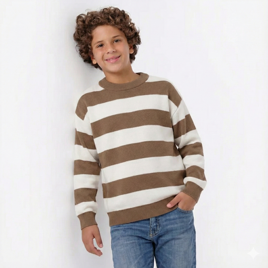 Boys Crew Neck Knit Sweater