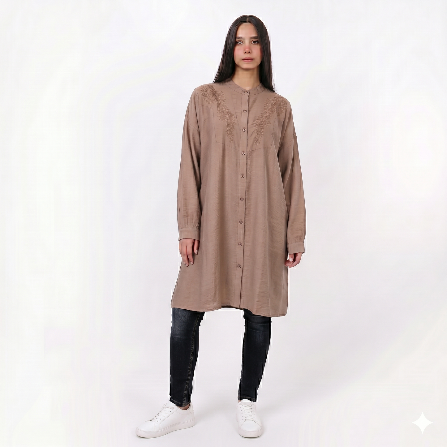 Women's Embroidered Long Tunic