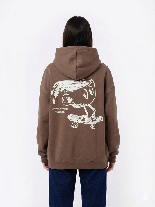 Women’s Oversized Printed Sweatshirt