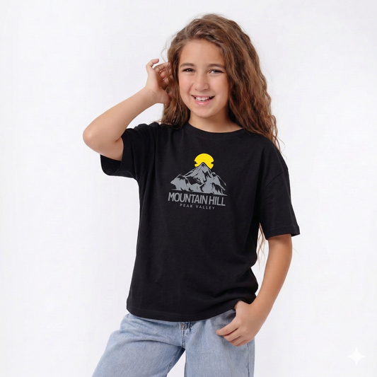 Girls Cotton Printed T-Shirt