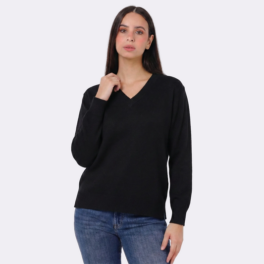 Women’s V-Neck Knitted Sweater