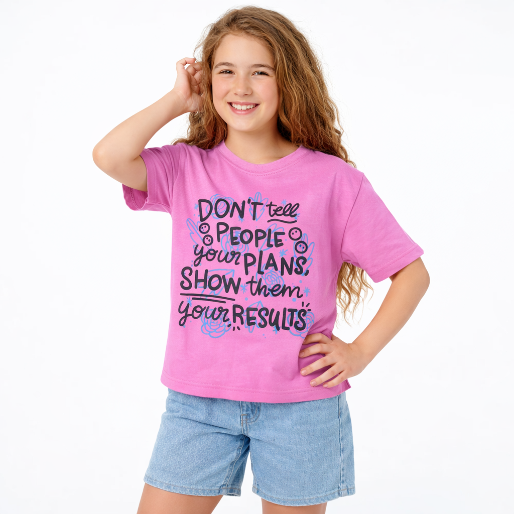 Girls Cotton Printed T-Shirt